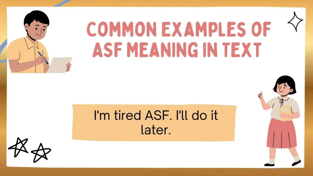 Common Examples of ASF Meaning in Text