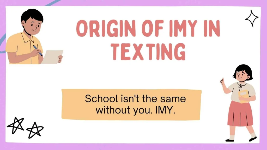 Origin of IMY in Texting