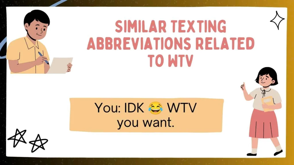 Similar Texting Abbreviations Related to WTV