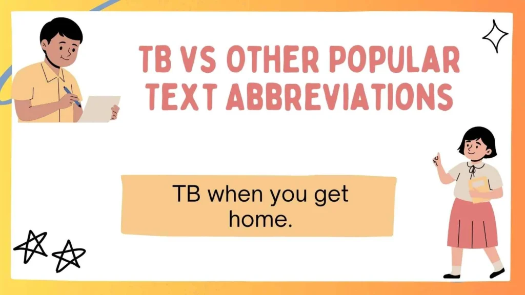 TB vs Other Popular Text Abbreviations