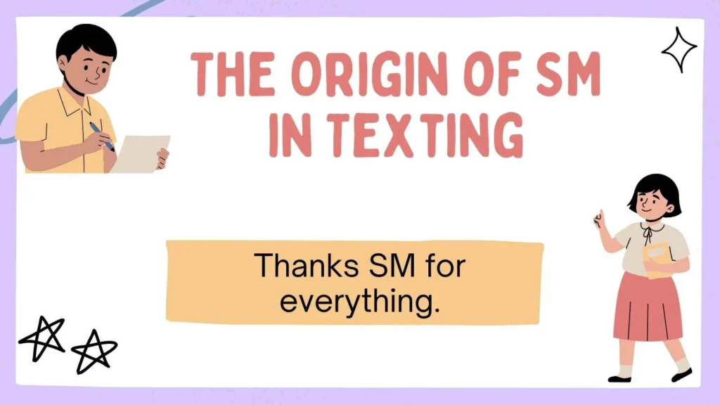 The Origin of SM in Texting