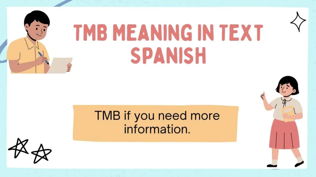 TMB Meaning in Text Spanish