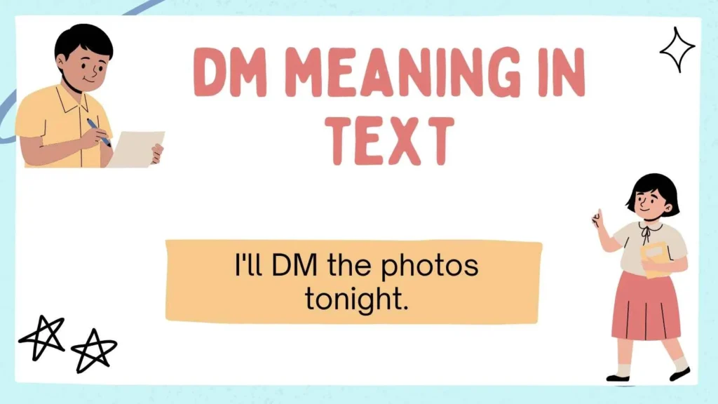 dm meaning in text