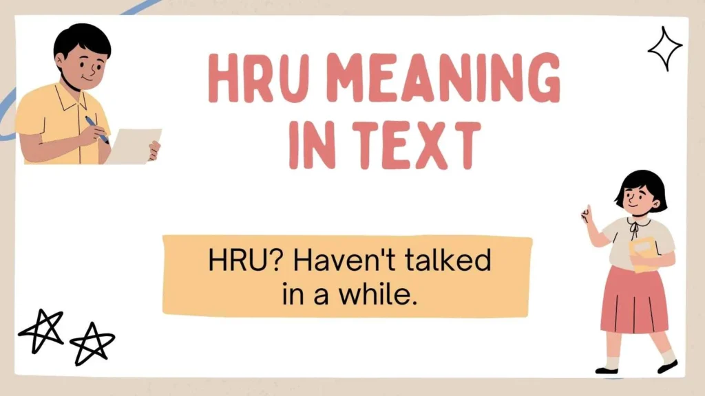 hru meaning in text