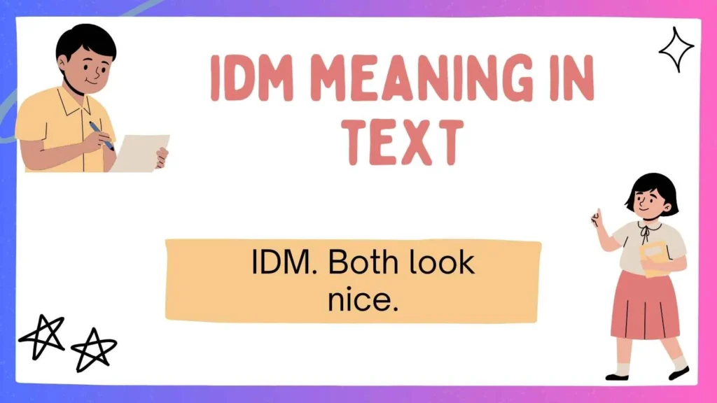 idm meaning in text