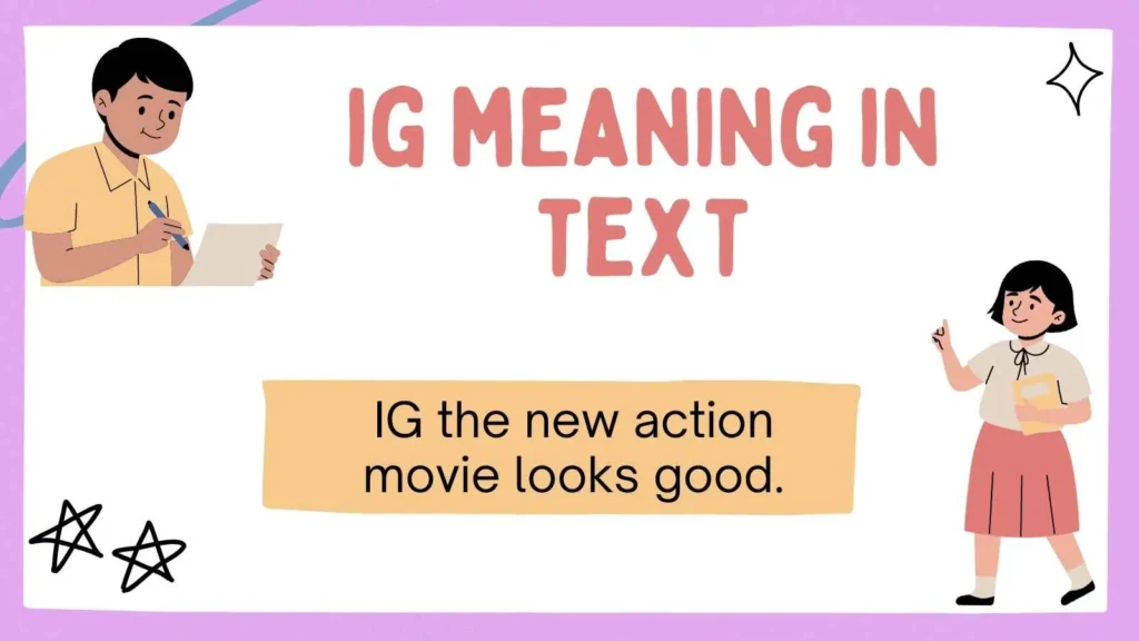 ig meaning in text