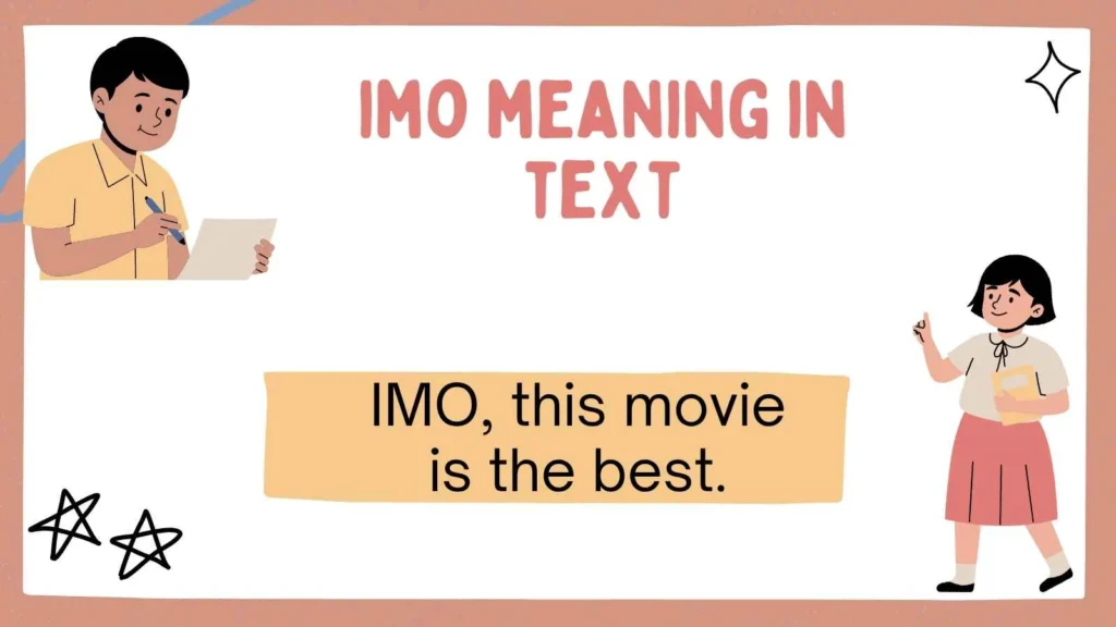 imo meaning in text