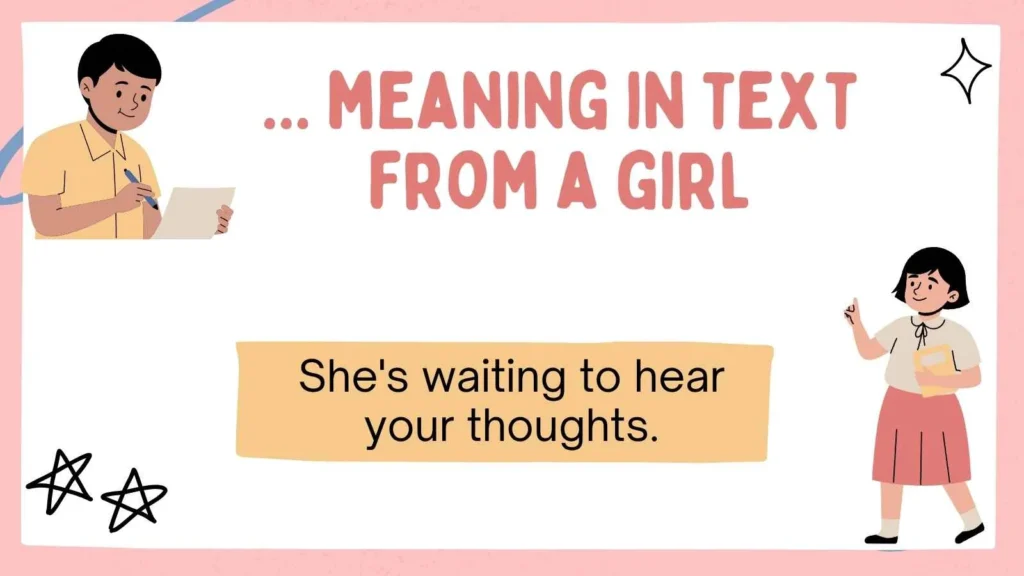 ... meaning in text from a girl