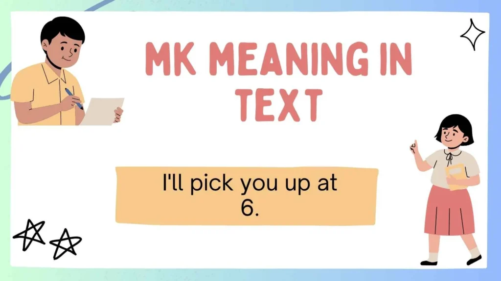 mk meaning in text