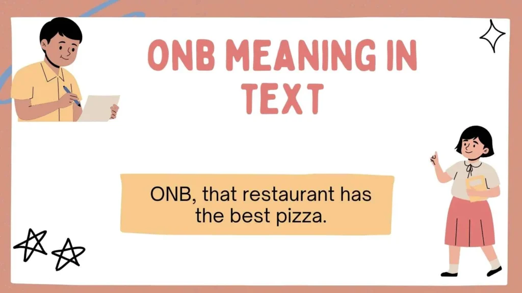 onb meaning in text