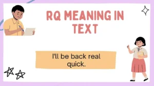 rq meaning in text