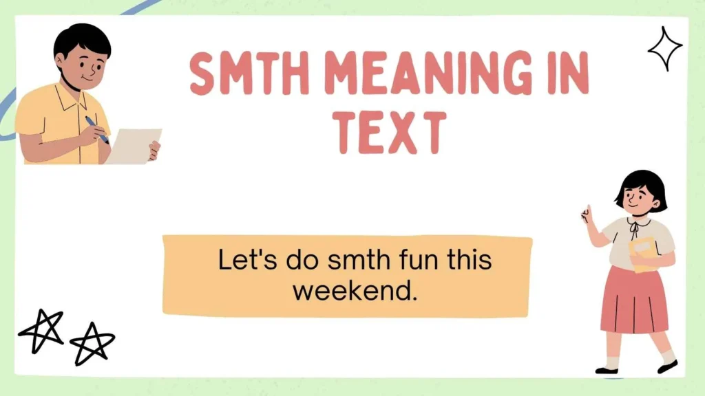 smth meaning in text