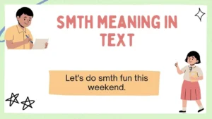 smth meaning in text