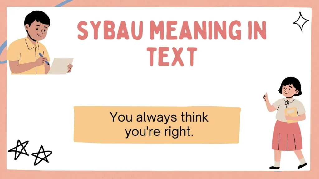 sybau meaning in text