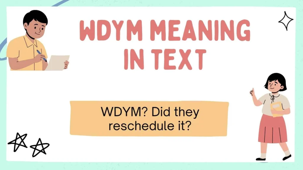wdym meaning in text