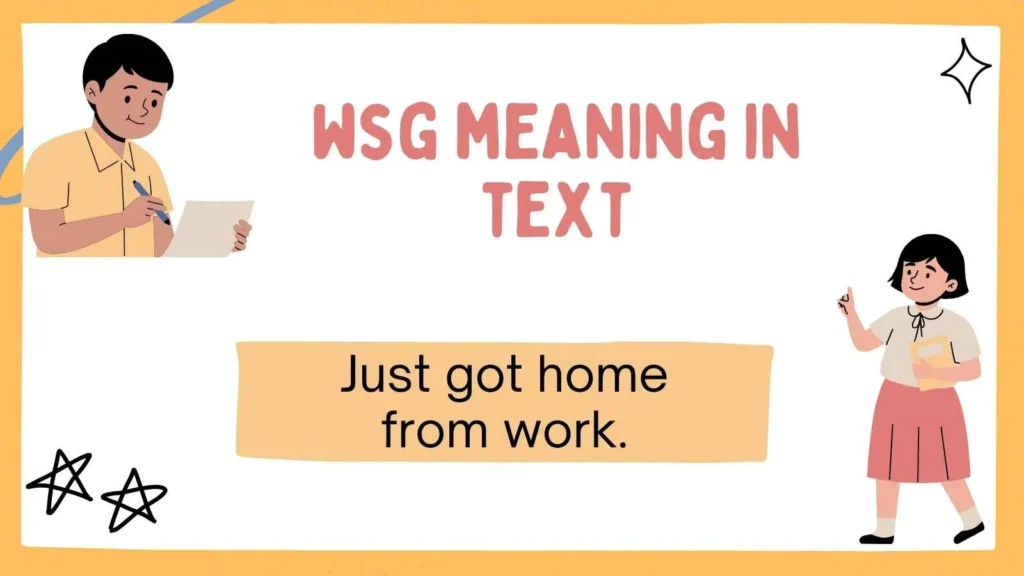 Wsg meaning in text