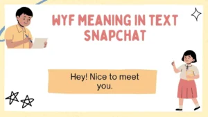 wyf meaning in text snapchat