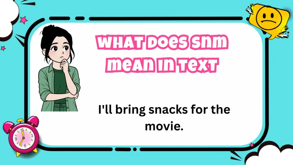 what does snm mean in text
